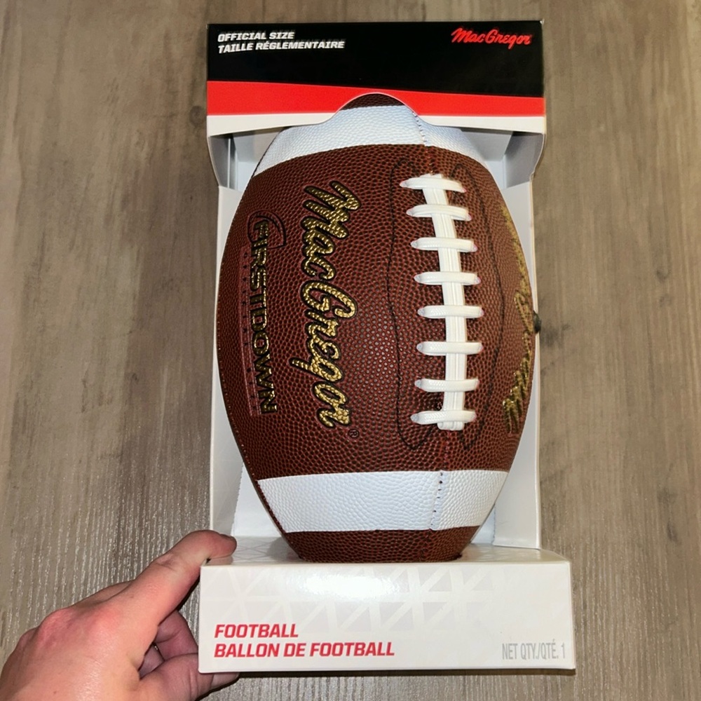 NWT REGENT MACGREGOR FIRST DOWN FOOTBALL OFFICAL SIZE